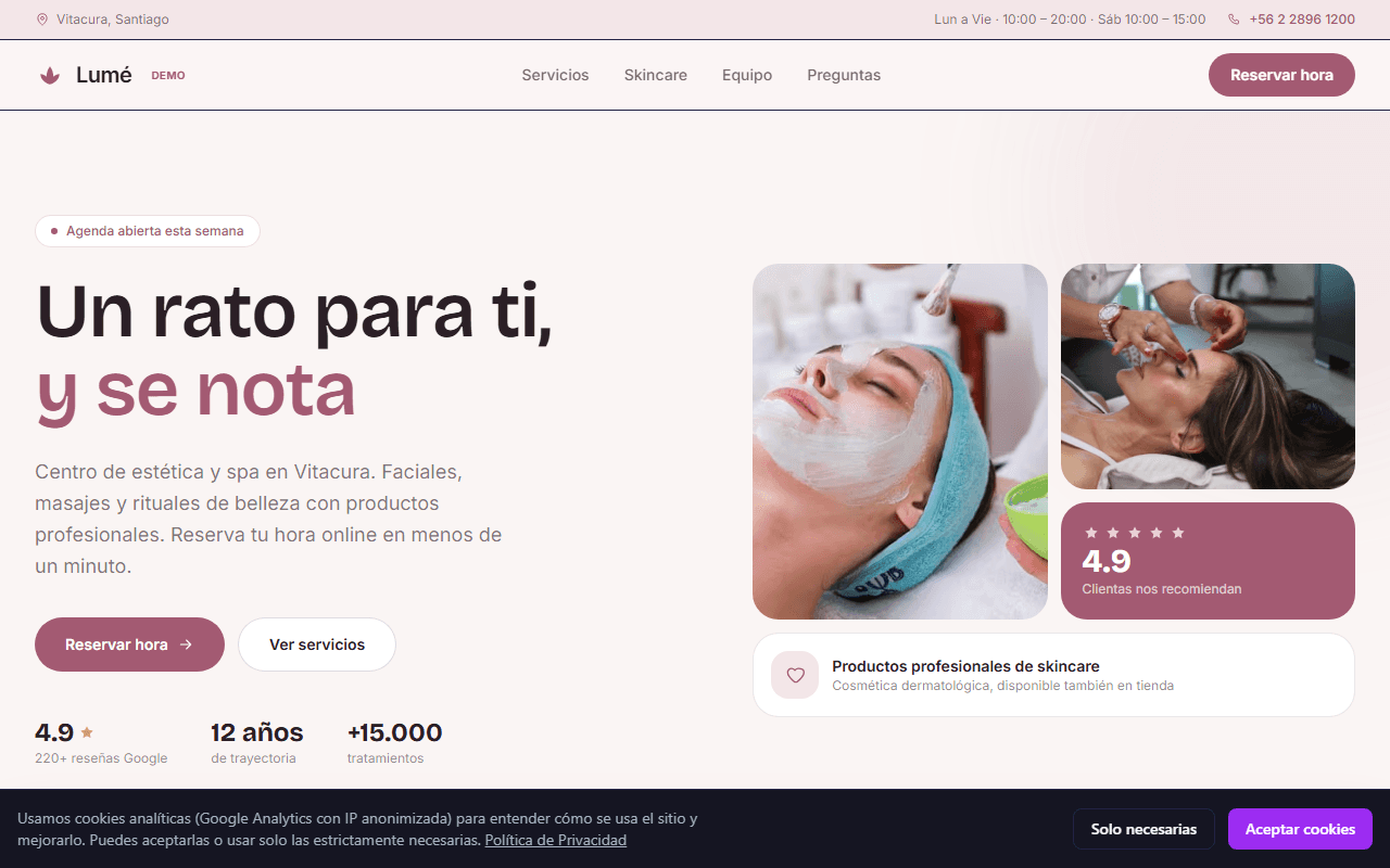 Plantilla Estética & Spa