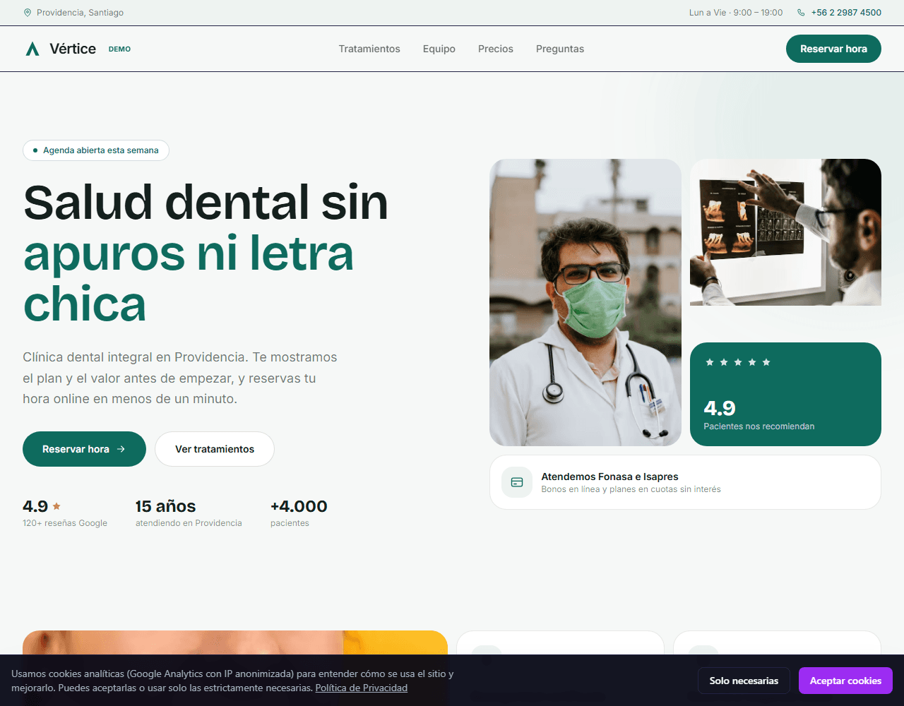 Demo chinguecode.cl/clinica