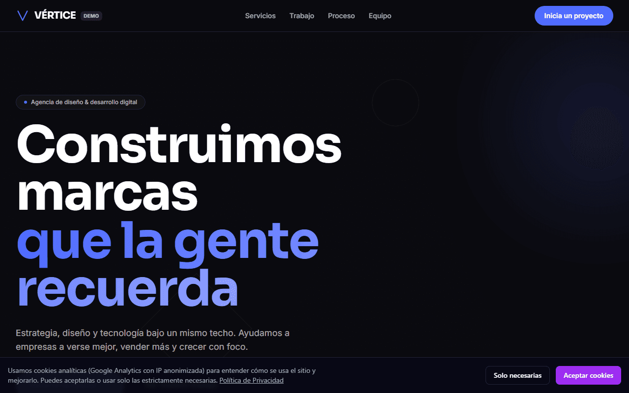 Plantilla web Agencia & Corporativo