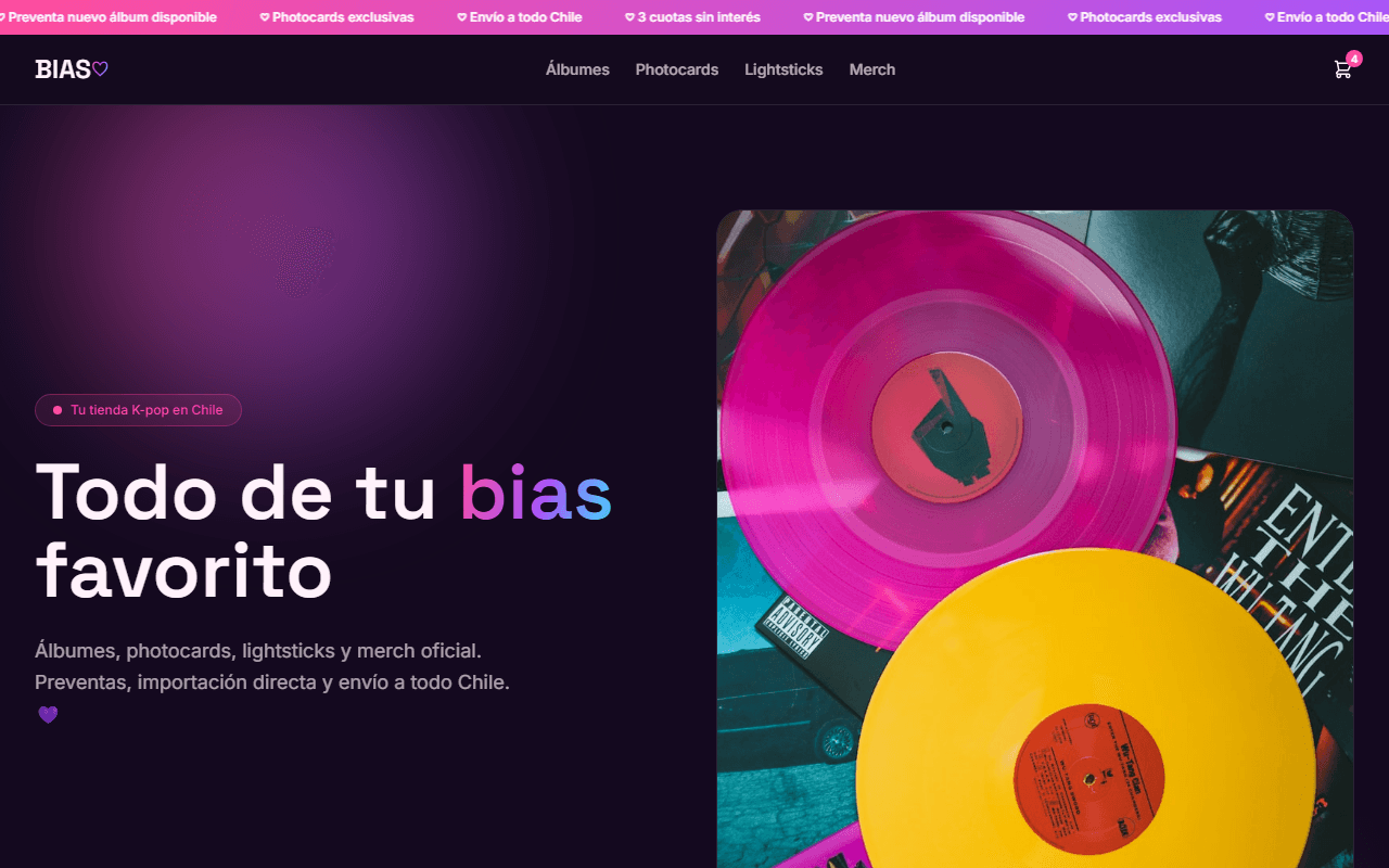 Plantilla web KPOP SHOP
