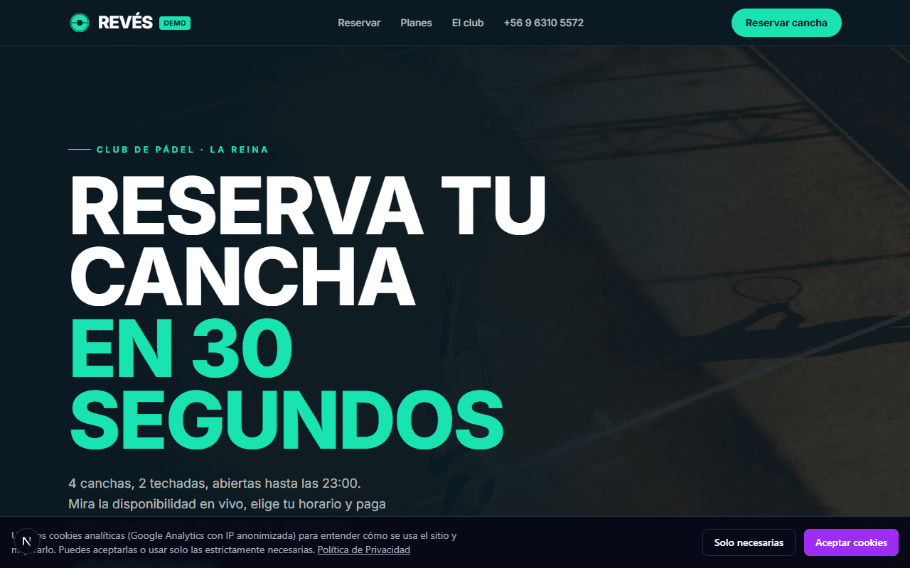 Demo: Club de Pádel