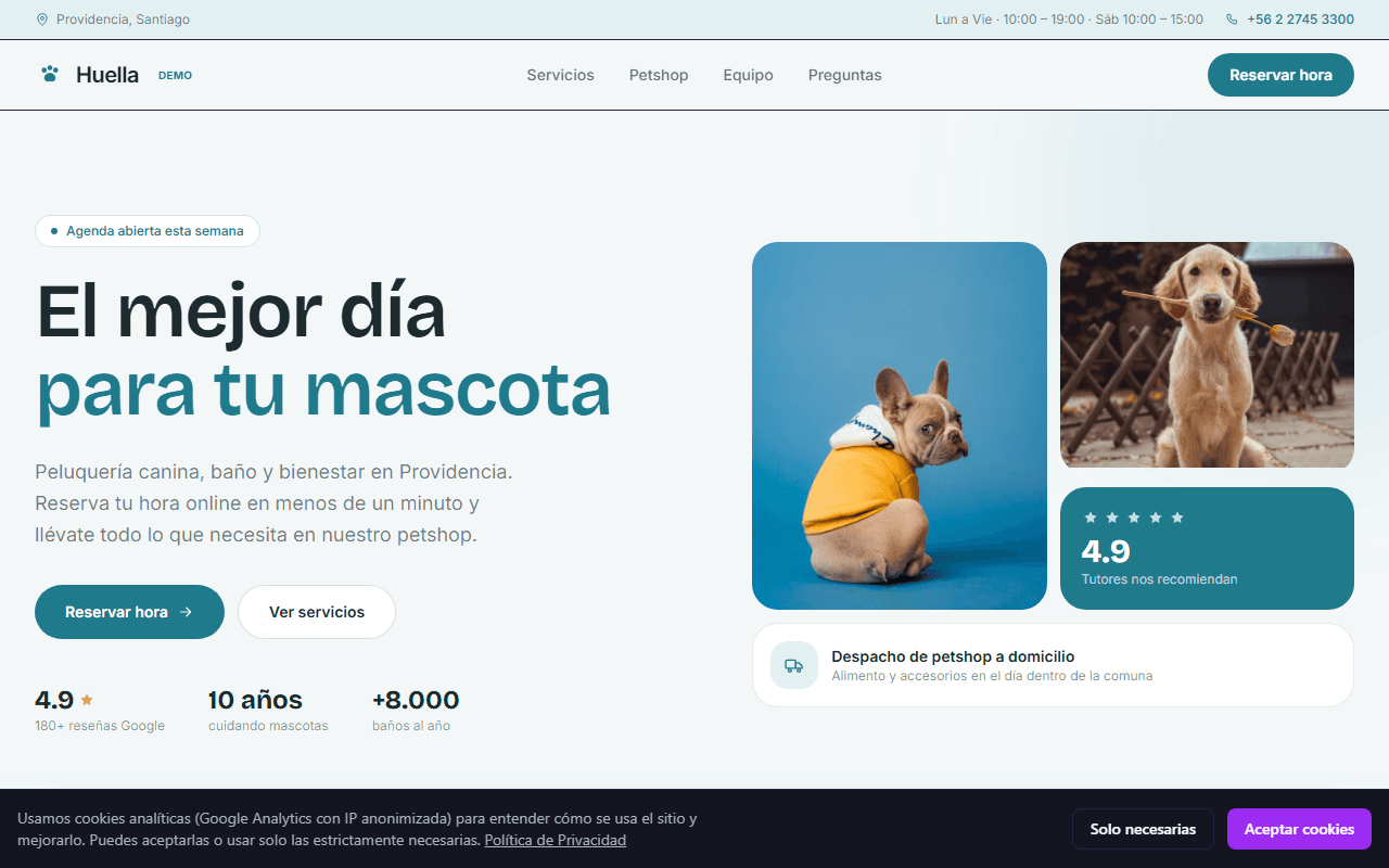 Plantilla Peluquería & Petshop